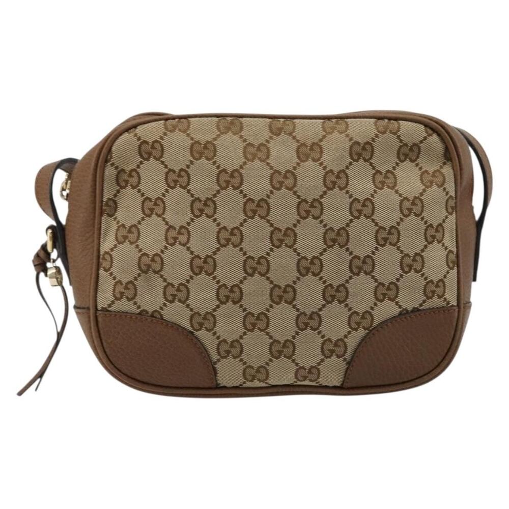 Gucci GG Canvas Shoulder Bag Beige